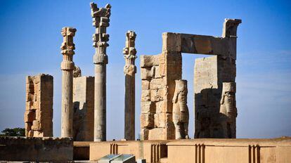 Yacimiento arquelógico de Persépolis, patrimonio mundial (Irán).