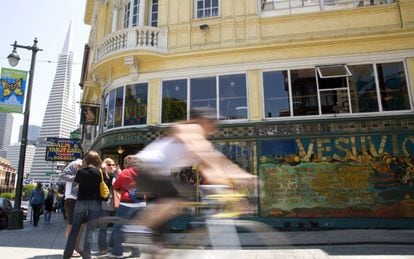La cafetería Vesuvio de San Francisco, famoso gracias al éxito del libro 'En el camino', de Jack Kerouac.