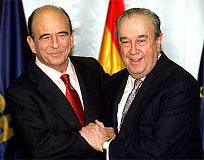 Emilio Botín y José María Amusátegui.