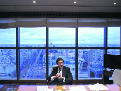 Jos&eacute; Ignacio Goirigolzarri, presidente de Bankia, en su despacho de Madrid.