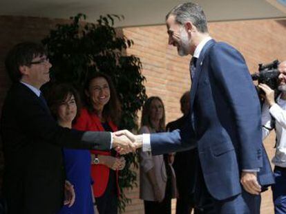 Felipe VI y Puigdemont coinciden en la conmemoración del 25 aniversario de los Juegos Olímpicos