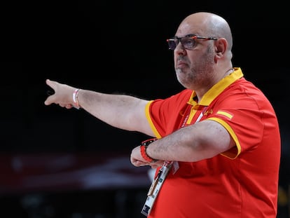 Lucas Mondelo, al frente de la selección en uno de los partidos de los Juegos de Tokio