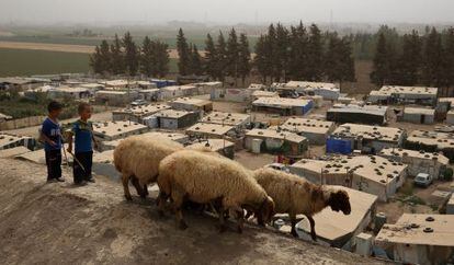Campo de refugiados en Deir Zanun, en Líbano.