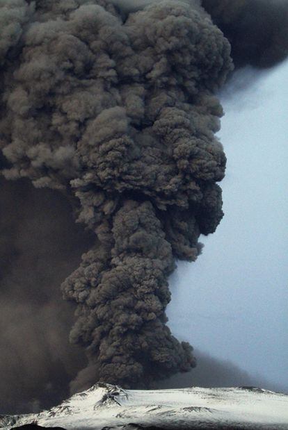 El volcán islandés Eyjafjalla, en mayo de 2010.