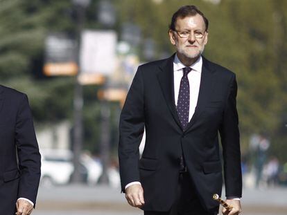 Jorge Fernández Díaz y Mariano Rajoy en una imagen de 2015.