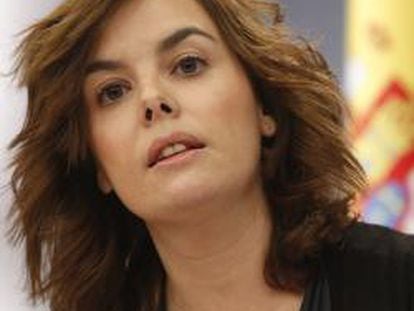 La vicepresidenta Soraya Sáenz de Santamaría