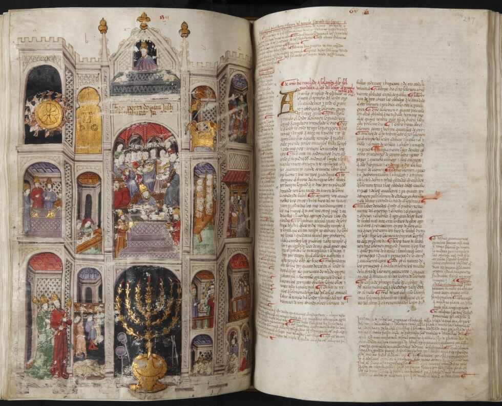 La llamada 'Biblia de Alba', perteneciente a la cultura judía medieval.