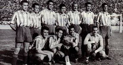 De arriba-abajo: Mencía, Basabe, Aparicio, Vidal, Riera, Campos, Escudero, Valdivieso, Cuenca, Silva y Pérez.