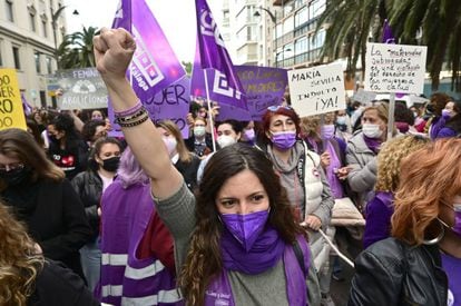 Vista de la manifestación de Málaga