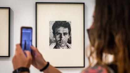 Retrato de Walker Evans del escritor James Agee, que se exhibe en en Bombas Gens.