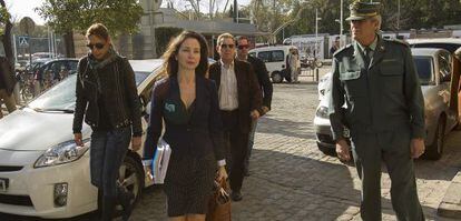 La juez Mercedes Alaya, en los juzgados sevillanos.