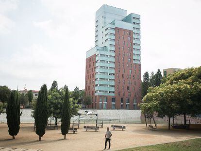 Bloque de pisos del paseo Urrutia en Nou Barris.