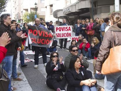 Protesta de los trabajadores de Povisa
