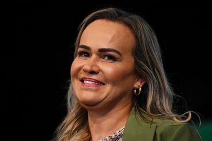 Daniela de Souza Carneiro, durante la rueda de prensa sobre la transición.