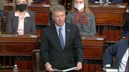 El republicano Rand Paul, en el Senado de EE UU.