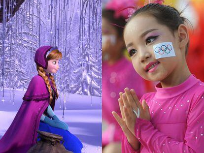 El sorprendente parecido entre "Frozen" y Pekín 2022