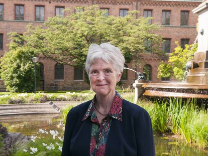 La profesora y experta en educación Inger Enkvist en la Universidad de Lund.