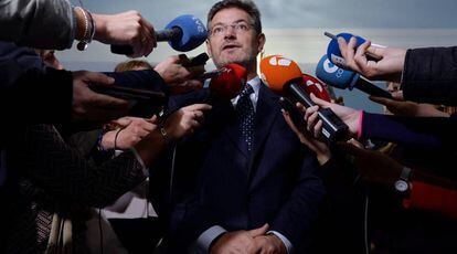 El ministro de Justicia, Rafael Catalá, a finales de diciembre en Valladolid.