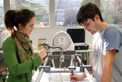 Área de laboratorio de la Mondragón Unibertsitatea (Guipúzcoa).