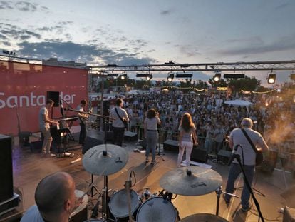 Una de las actuaciones del Rock & Law 2018 celebrado el pasado 5 de julio en el Autocine Madrid RACE.  