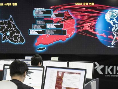 Seguimiento de los ataques cibernéticos en la agencia de seguridad e internet en Corea.