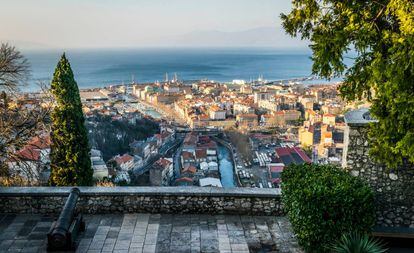 Vista desde el castillo de Trsat, en Rijeka.