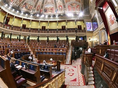 Pleno del Congreso de los Diputados durante una sesión de mayo de 2021.