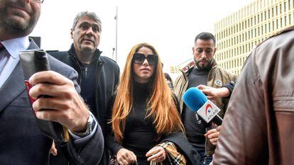Shakira a su llegada a los juzgados de Barcelona para ratificar la demanda de separación de Gerard Piqué el pasado 1 de diciembre.