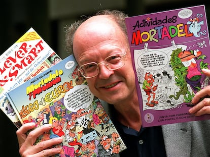 Francisco Ibáñez, en Barcelona en 2001.