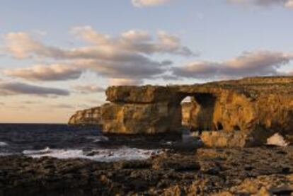 Vista de la Isla de Gozo.