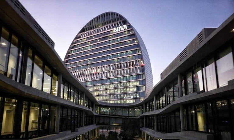 Sede operativa de BBVA en Madrid, en una foto de archivo.