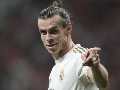 Gareth Bale, durante un partido en el Wanda Metropolitano.