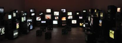 Instalación del videoartista Douglas Gordon en el Museo de Arte Moderno de París.