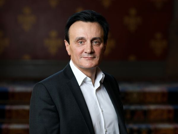 Pascal Soriot, chief executive officer of AstraZeneca Plc, poses for a photograph following a Bloomberg Television interview in London, U.K., on Thursday, Nov. 8, 2018. AstraZeneca new drugs for cancer lifted earnings above analysts' estimates as the company moved away from older products losing patent exclusivity. Photographer: Simon Dawson/Bloomberg