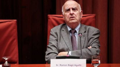 Ramon Bagó, en el Parlament, en 2013.
