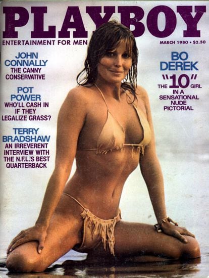 Tras protagonizar '10, la mujer perfecta' (1979), Bo Derek se convirtió en la envidia de muchas mujeres y en la portada de la revista en 1980, algo que repetiría en más ocasiones.