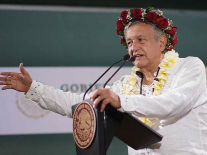 Andrés Manuel López Obrador, en Chiapas. 