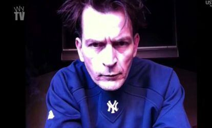 Captura de un vídeo que colgó el actor en su blog, en el que aparecía visiblemente afectado por alguna sustancia estupefaciente.