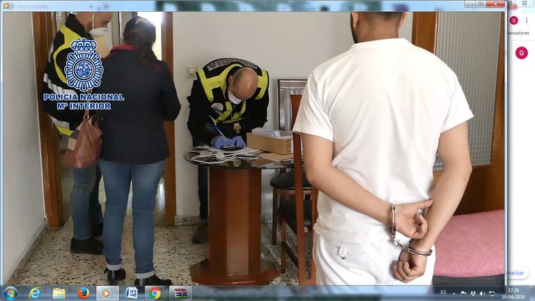 Detención de los acusados de engañar a colombianas y prostituirlas en Córdoba y Jaén. Policía Nacional