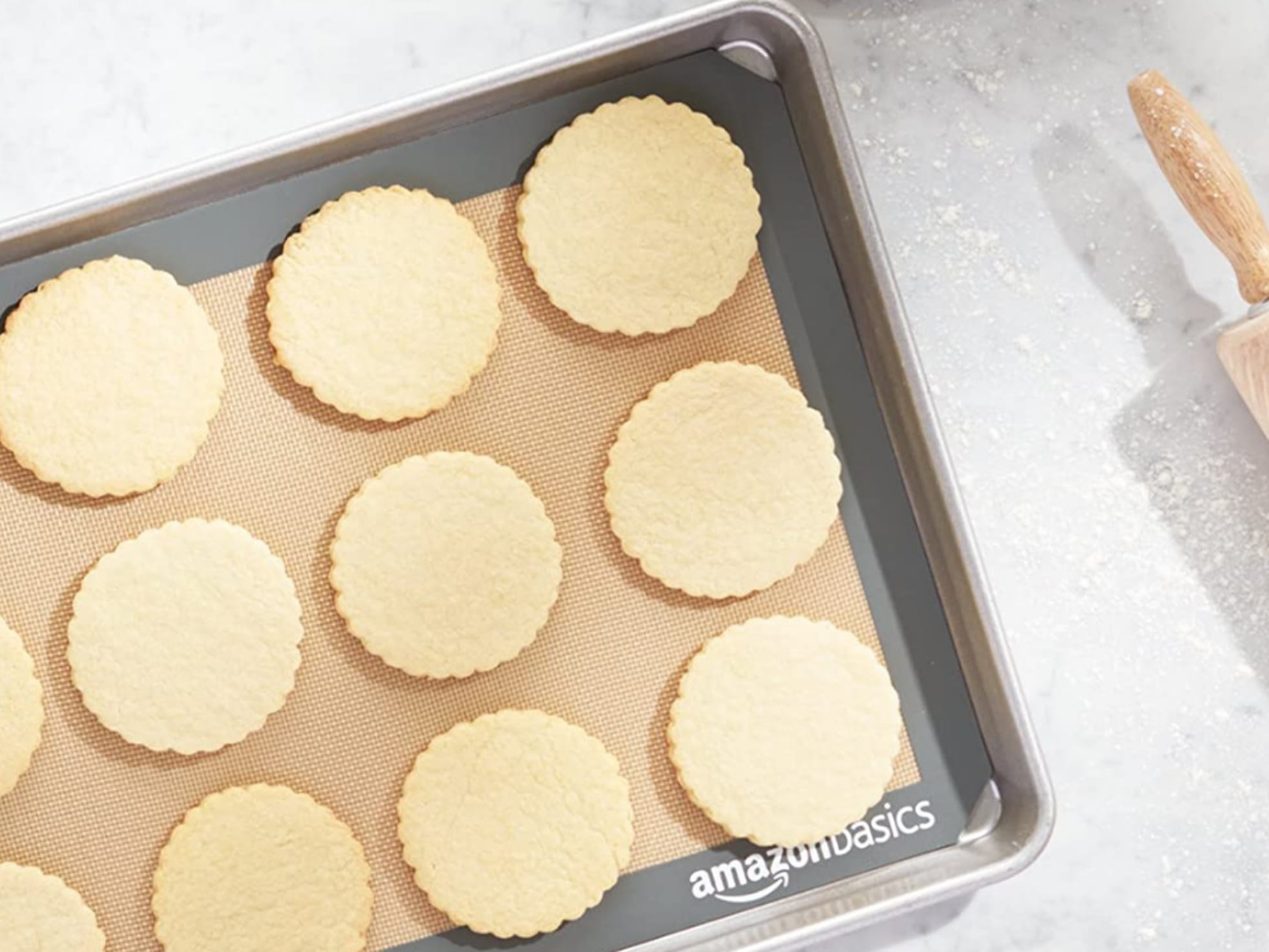 Umi Tapete antiadherente de silicona para horno pastas y macarrones ideal para galletas pan Brand 42 × 29.5 cm,2 unidade resistente al calor 
