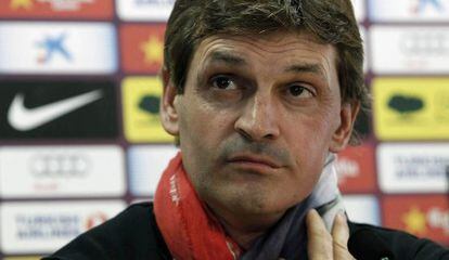 Tito Vilanova, durante la rueda de prensa previa al duelo con el Valladolid.