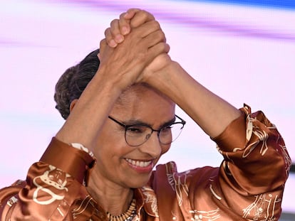 La nueva ministra de Medio Ambiente, Marina Silva, este miércoles en su toma de posesión en Brasilia.