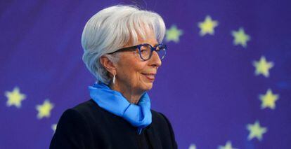 Christine Lagarde en una de sus intervenciones.