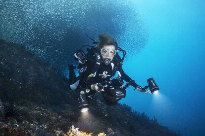 La bióloga marina Sylvia Earle, pionera en exploración de océanos durante más de cuatro décadas (Foto: Rolex/Kip Evans).