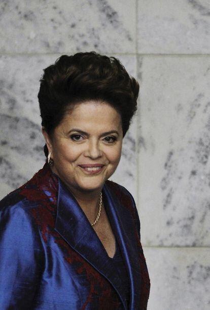 Dilma Rousseff, la nueva presidenta electa de Brasil, tras conocer su victoria.