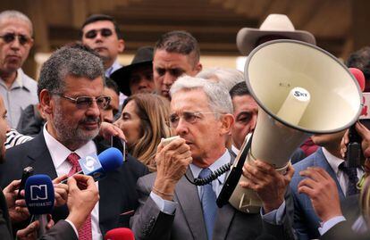 El expresidente colombiano &Aacute;lvaro Uribe, actual senador del Centro Democr&aacute;tico.
