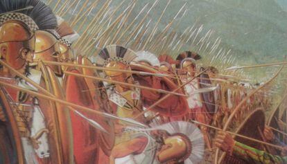 La batalla de las Termópilas, por Connolly.