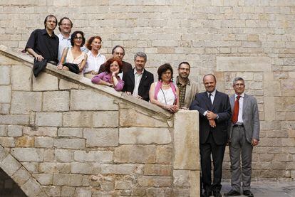 Los consejeros del Conca que han dimitido. En esta foto de junio pasado no estaba Pilar Parcerisas.