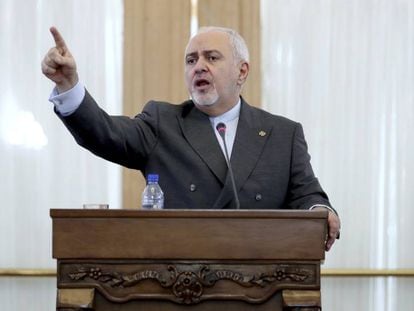 Mohammad Javad Zarif, en una conferencia de prensa en Teherán el pasado día 5.