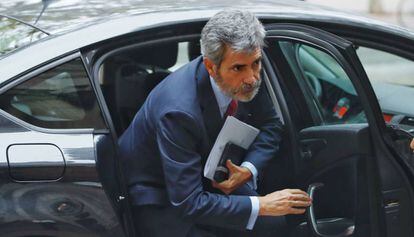 Carlos Lesmes, presidente del Supremo, en Barcelona.